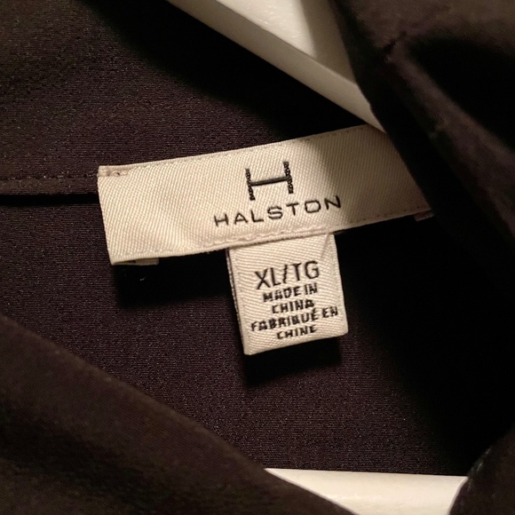 Black Halston Cowl Neck Evening Dress Size XL - Picture 2 of 5